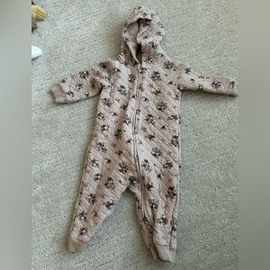 Floral Quilted Kids One Piece